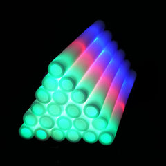 20 PCS Styrofoam Led Light Up Foam Sticks Pack, Holiday Wedding Glow Sticks For Wedding Send Off, Sports Event